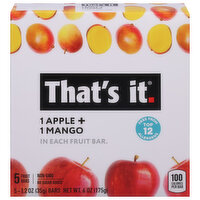 That's It Apple & Mango Fruit Bars, 5 Each