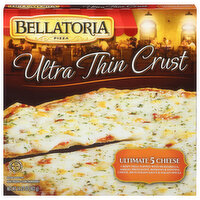 Bellatoria Pizza, Ultimate 5 Cheese, Ultra Thin Crust, 14.23 Ounce