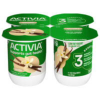Activia Low Fat Probiotic Vanilla Yogurt, 4 Each