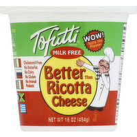 Tofutti Ricotta Cheese, Milk Free, 16 Ounce