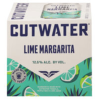Cutwater Tequila Lime Margarita Rtd Cans, 4 Each