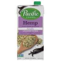 Pacific Hemp Milk Vanilla Unsweetened, 32 Ounce