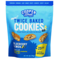 Cooper Street Cookies Cookies, Lemon Blueberry, Light & Crunchy, 5 Ounce