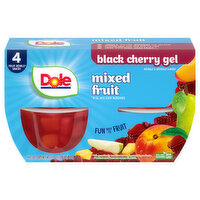 Dole Gel Mixed Fruit in Black Cherry Flavored Gel, 4 Each