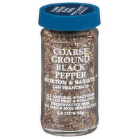 Morton & Bassett Spices Black Pepper, Ground, Coarse, 1.8 Ounce