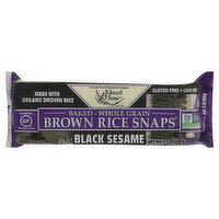 Edward & Sons Brown Rice Snaps, Black Sesame, 3.5 Ounce