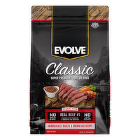 Evolve Food for Dogs, Deboned Beef, Barley & Brown Rice Recipe, 14 Pound