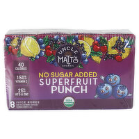 Uncle Matt's No Sugar Added Superfruit Punch Juice Boxes, 8 Each