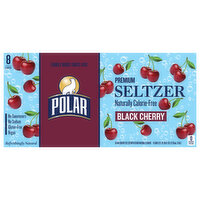 Polar Seltzer Black Cherry, 8 Each