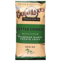 Great Lakes Potato Chip Potato Chips, Parmesan Ranch, Kettle Cooked, 8 Ounce