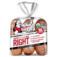 Dave's Killer Bread Sandwich Rolls Done Right, 6 Each