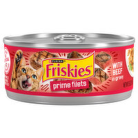 Friskies Gravy Wet Cat Food, Prime Filets With Beef in Gravy, 5.5 Ounce