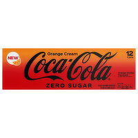 Coca-Cola Orange Cream Zero Sugar, 12 Each