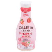 Califia Farms Plant Based Strawberry Creme Coconut & Strawberry Drink, 48 Ounce