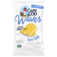 Cape Cod Sea Salt Waves Kettle Cooked Potato Chips, 7.5 Ounce