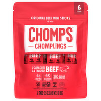 Chomps Chomplings Original Mini Beef Sticks, 6 Each