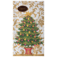 Caspari Guest Towel Gilded Tree, 15 Each
