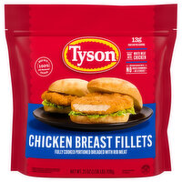 Tyson Fully Cooked Portioned Chicken Breast Fillets, 25 Ounce