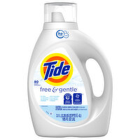 Tide Detergent Free & Gentle HE, 105 Ounce