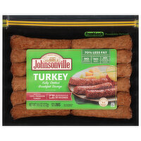 Johnsonville Sausage Fully Cooked Turkey Breakfast Sausage, 12 Count, 9.6 Ounce