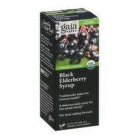 Gaia Black Elderberry Syrup X-Strength, 5.4 Ounce
