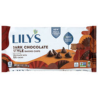 Lily's Baking Chips, Dark Chocolate, 55% Cocoa, 9 Ounce