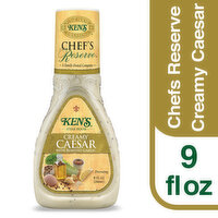 Ken's Steak House Dressing, Creamy Caesar with Roasted Garlic, 9 Ounce
