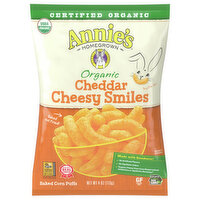 Annie's Cheesy Baked Corn Puffs, Certified Organic, 4 Ounce