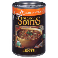 Amy's Kitchen Organic Lentil Soup, Light in Sodium, 14.5 Ounce