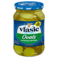 Vlasic Ovals Hamburger Dill Chips, 16 Ounce