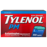 Tylenol Extra Strength Pm Caplet, 100 Each