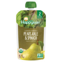 Happy Baby Pears, Kale & Spinach, 4 Ounce
