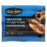 Field Roast Hot Dogs, Signature Stadium Dog, Plant-Based, 10 Ounce