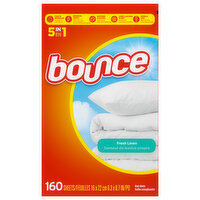 Bounce Dryer Sheets, Fresh Linen, 160 Each