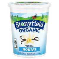 Stonyfield Organic Vanilla Nonfat Yogurt, 32 Ounce