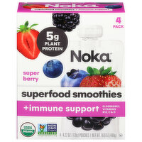 Noka Super Berry Superfood Smoothies, 4 Each