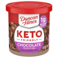Duncan Hines Chocolate Keto Friendly Frosting, 12 Ounce