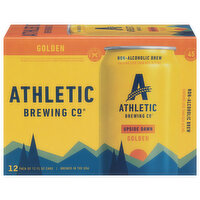 Athletic Brewing Co Upside Dawn Golden Ale Non-Alcoholic, 12 Each