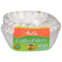 Melitta White Junior Basket Coffee Filter, 100 Each