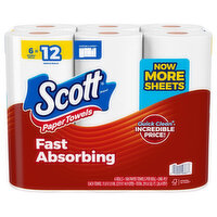 Scott Paper Towels Double Roll Choose-A-Sheet, 6 Each