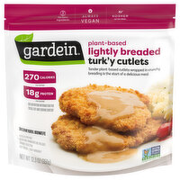 Gardein Lightly Breaded Turk'y Cutlet, 12.3 Ounce