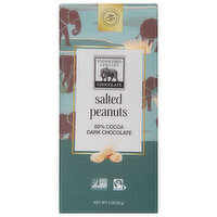 Endangered Species Bar, Salted Peanuts + Dark Chocolate, 3 Ounce