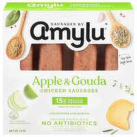 Amylu Apple & Gouda Chicken Sausage, 12 Ounce