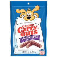Canine Carryouts Beef Sausage Links, 4.5 Ounce
