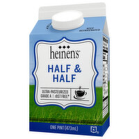 Heinen's Half & Half, 16 Ounce