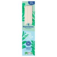 Repurpose Compostable Straws, 50 Each