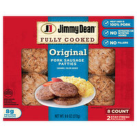 Jimmy Dean Fully Cooked Original Sausage Patties, 9.6 Ounce