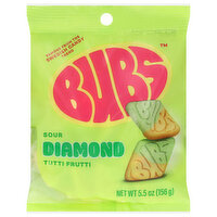 Bubs Sour Diamond Candy Tutti Frutti, 5.5 Ounce