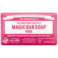 Dr. Bronner's Bar Soap, All-One Hemp Rose, 5 Ounce