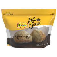 Rhodes Warm & Serve Rolls Artisan French, 22.8 Ounce